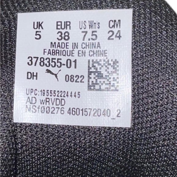 NWT Puma black & gold athletic shoes - Picture 8 of 8